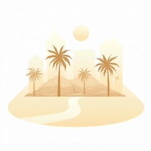 illustration of dubai