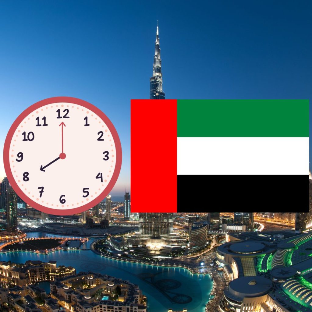 hoelaat is het in Dubai